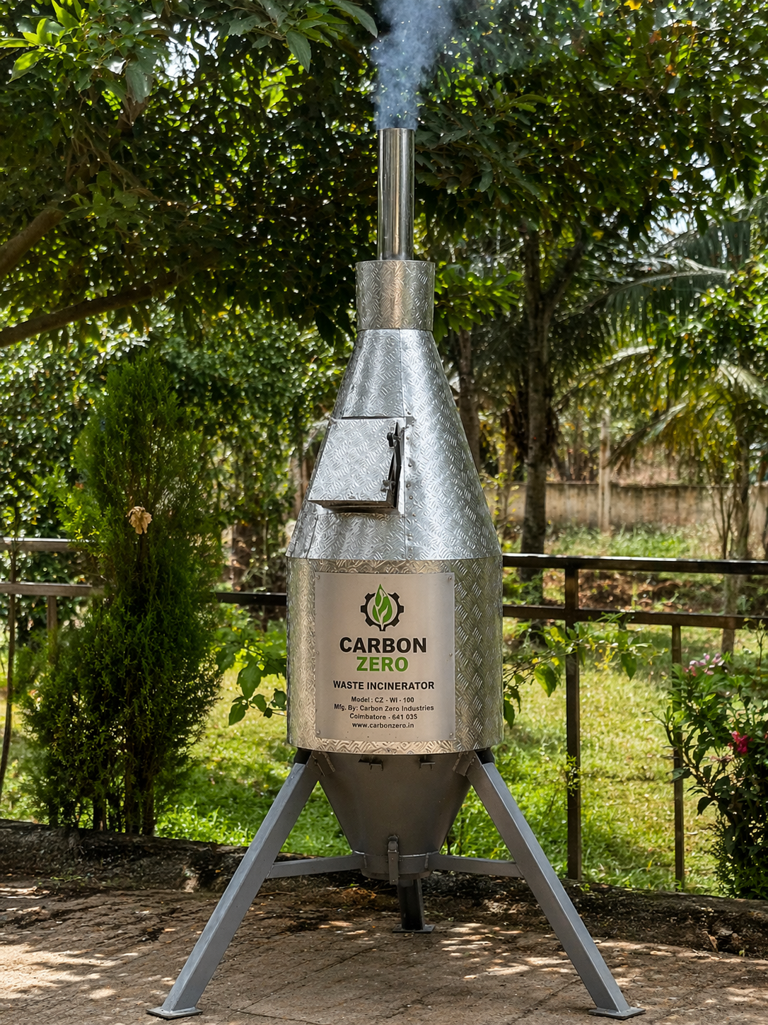 Solid Waste Incinerator – Side View